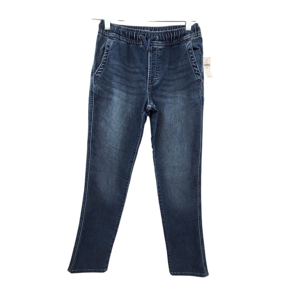 New‎ NWT GAP Kids Jogger Pants Size Large Denim Comfy Casual